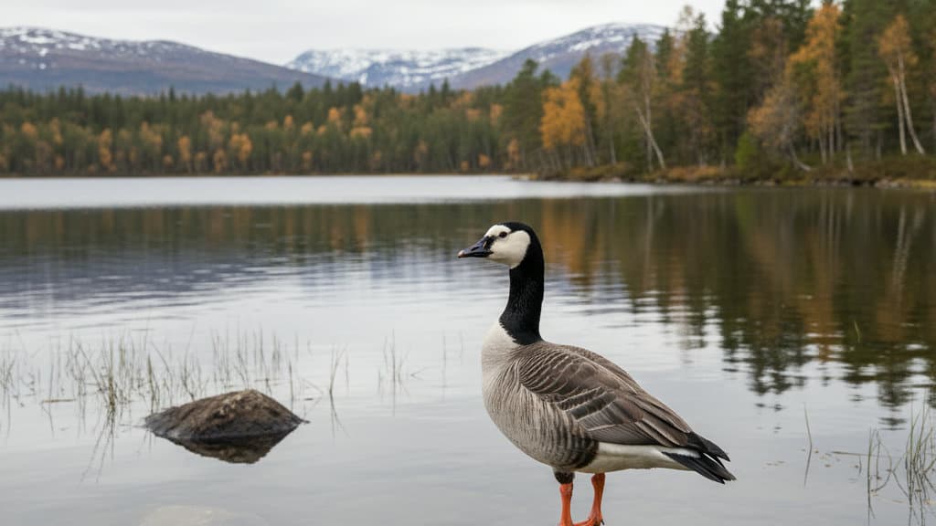 Vitkindad gås