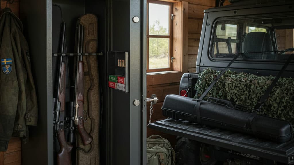 Vapenförvaring och transport